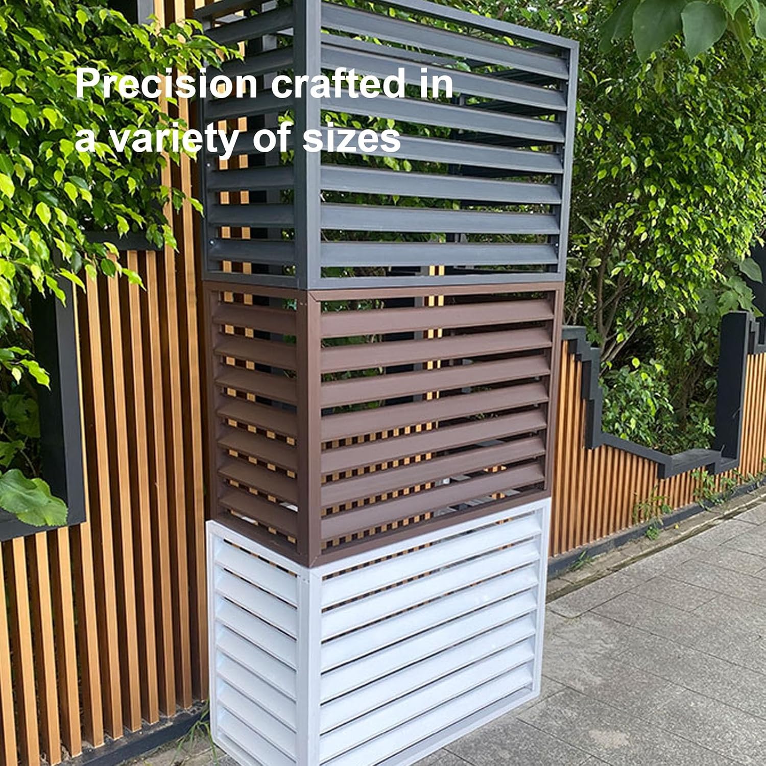GENERIC Housse De Protection Pour Climatiseur Extérieur – Résistante Aux Intempéries – Housse Anti-poussière Pour Réduction Du Bruit Et Protection – Finition Blanche Décorative Pour Unités Extérieures
