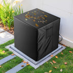  VEVOR Housse De Climatiseur Extérieur, 86,3x86,3x76,2 Cm, Couverture De Protection Climatiseur, Tissu Polyester Étanche Trois Couches, Ventilation Maille, Taille Universelle, Cache Pour Clim Extérieur