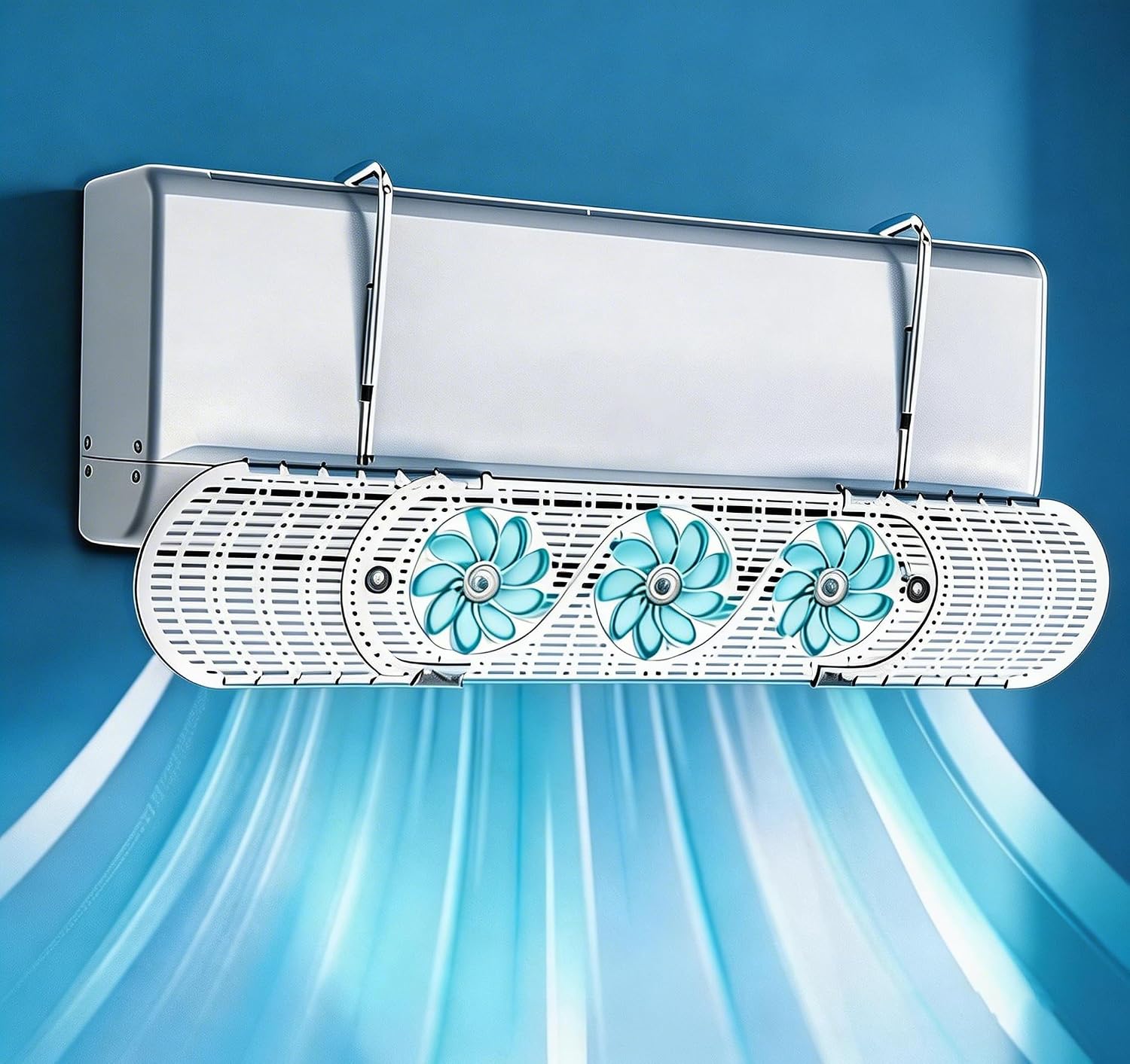  Déflecteur D'air Universel, Réglable Et Rétractable, Pour Climatisation Froide, Convient Pour La Maison, Le Bureau Et La Chambre à Coucher