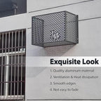 GENERIC Housse De Climatiseur Extérieur - Bouclier En Aluminium Résistant Aux Intempéries, Support De Fleurs Polyvalent Pour Jardin, Clôture Pour Unités Extérieures (couleur : A2, Dimensions : 109 X 56 X 80
