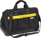  Stanley 1-96-183 Sac À Outils En Tissu 600 X 600 Deniers - Multi-Compartiments - Sangle Bandoulière & 090948 Clé à Molette MaxSteel 30 X 200 Mm