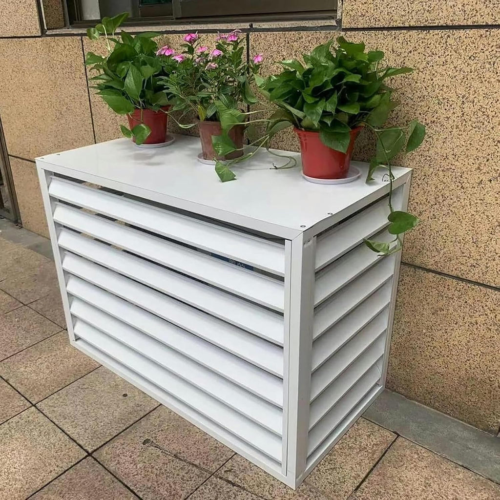 GENERIC Housse De Climatiseur D'extérieur Avec Protection Antivol, Clôture D'intimité étanche, écran Décoratif Divisé Pour Une Meilleure Esthétique Extérieure