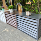 GENERIC Housse De Protection Pour Climatiseur Extérieur – Clôture D'intimité Antivol Toutes Saisons – Protection Pour Unités Climatiques Extérieures – Résistante Aux Intempéries Et Sécurisée