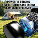  Climatiseur Mobile Camping 4800BTU,Module Chauffage Amovible, 3 Vitesses,Minuterie 24H,Nuisance ≤40dB,Boîtier Résistant,pour Tente Caravane Camping-Car Vanlife Cooling&Heating