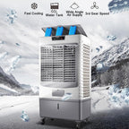 GENERIC Ventilateur De Refroidisseur évaporatif Portable, Refroidisseur De Marais à 3 Vitesses Avec 120 Oscillations, Grand Climatiseur De Réservoir D'eau Pour Garage De Bureau à Domicile, Moteur Puissant, Mo