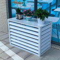 GENERIC Housse De Protection En Aluminium De Qualité Supérieure Pour Climatiseurs Centraux Et Pompes à Chaleur, Protection Contre Le Condensateur, Grilles Résistantes Aux Intempéries, Facile à Installer
