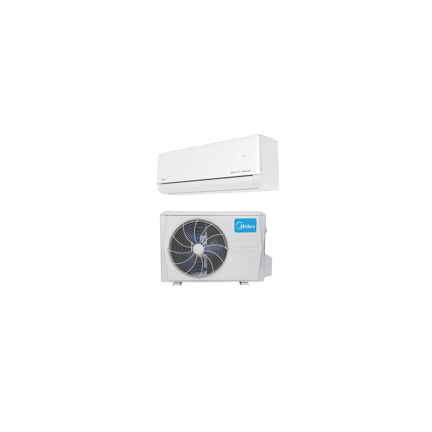 Ensemble Climatiseur Mural Connecté Blanc 2,6 Kw Solstice - Midea - 13950478