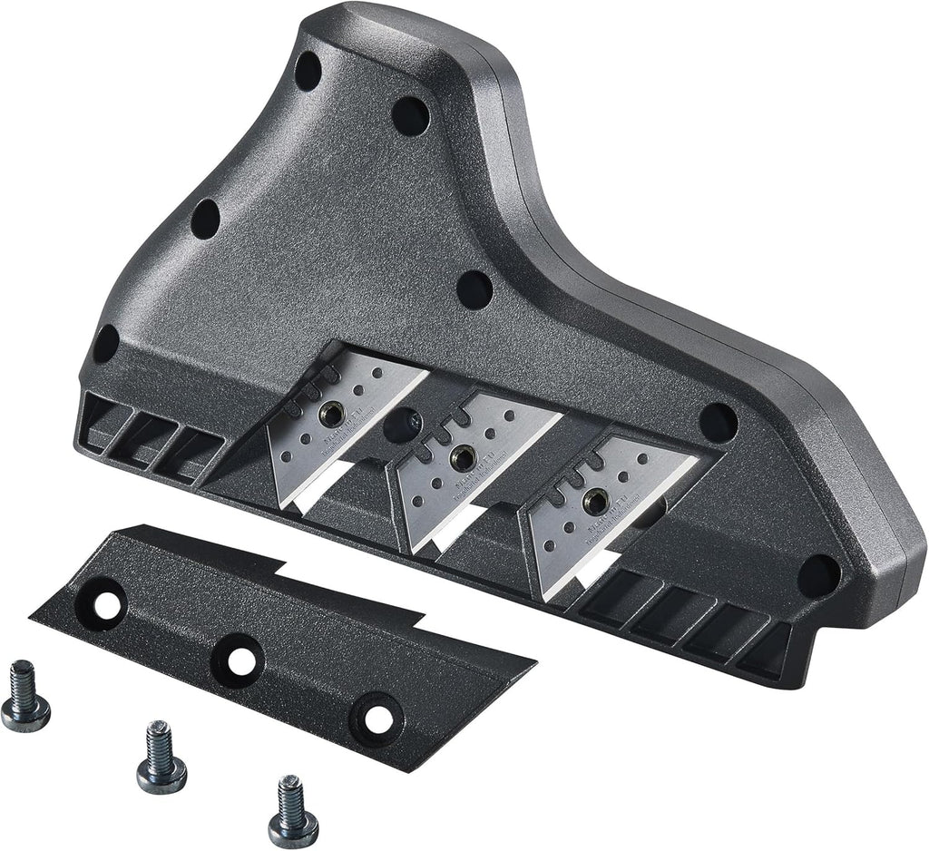  Wolfcraft 4009000 - Rabot D'Angle Triple - Rabot Plaquiste à Chanfreiner - 3 Lames Trapèzes 52/0