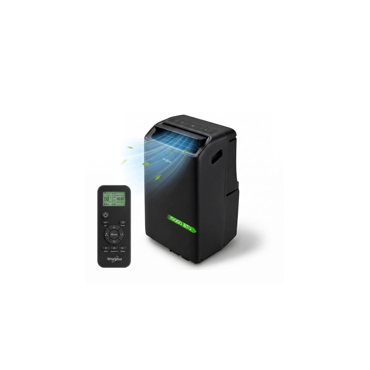  Whirlpool - Climatiseur Mobile Réversible Connecté - 12000 Btu - Wi-fi