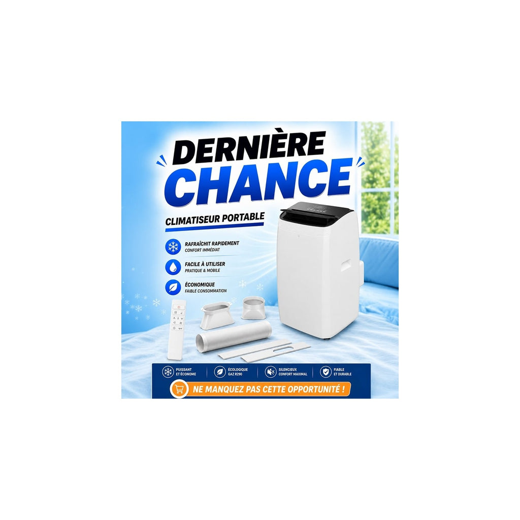Johnson Climatiseur Mobile Réversible 12 000 Btu- 3500w