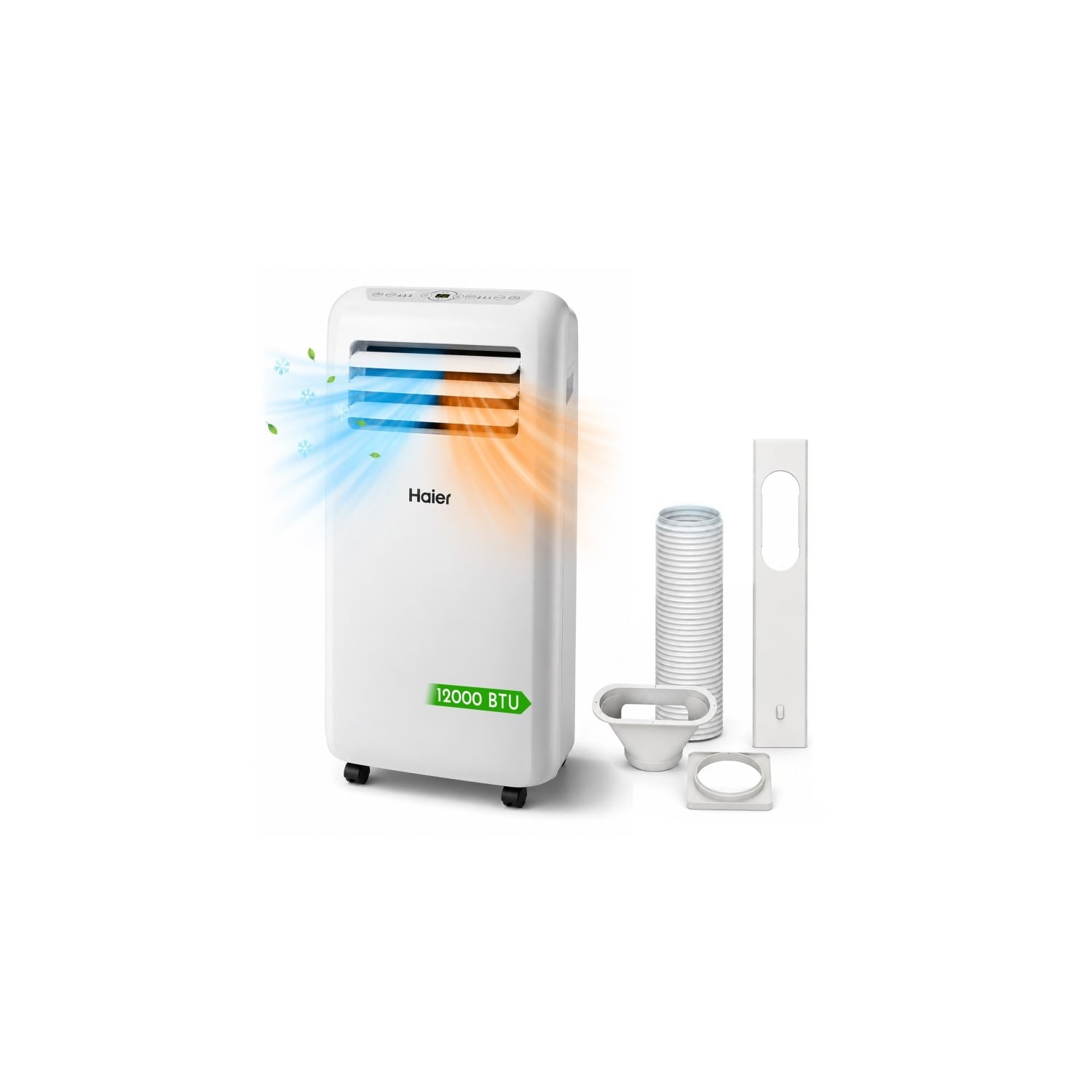  Haier - Climatiseur Mobile 12000 Btu - Froid & Chauffage & Déshumidification